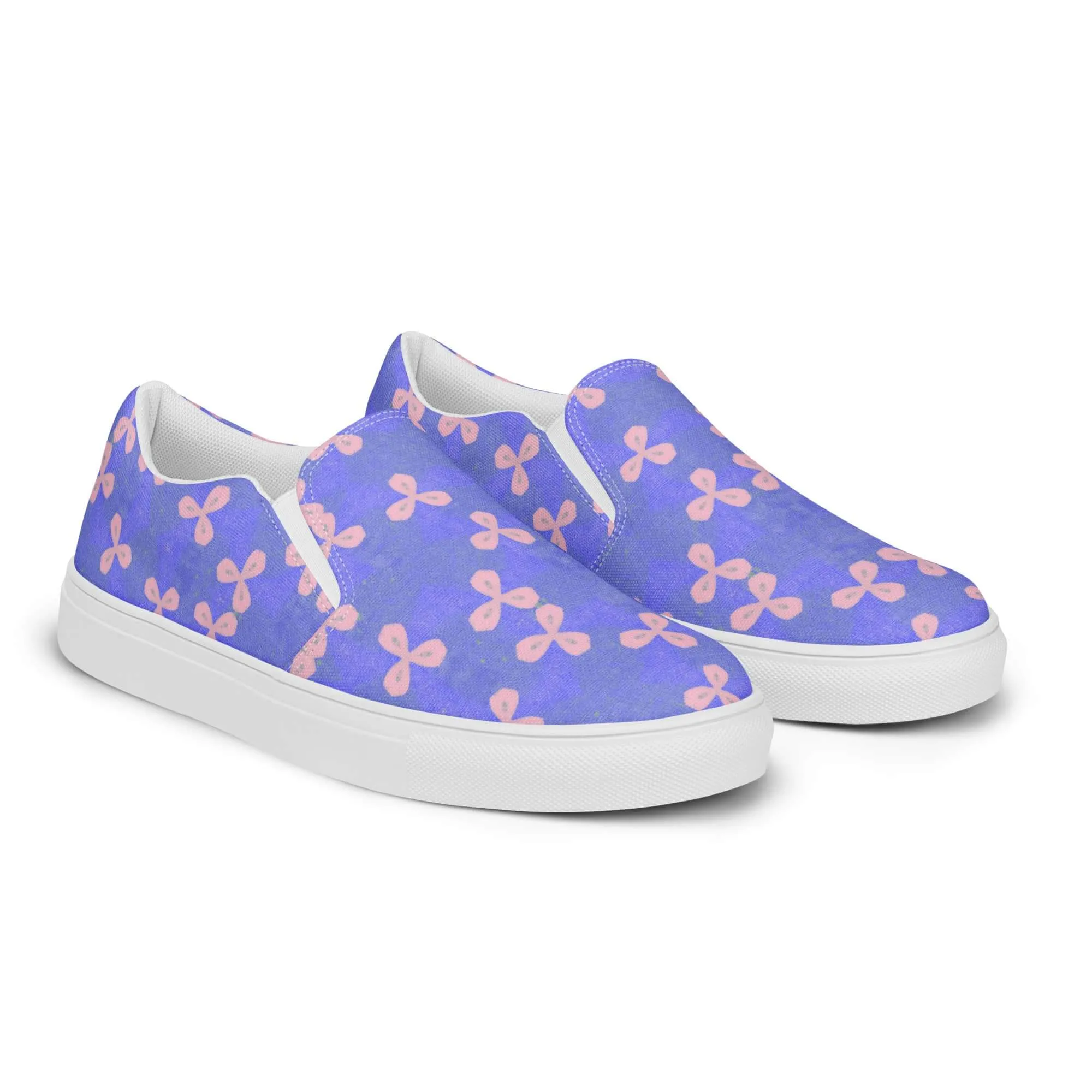 Women’s Floral Slip-On Canvas Shoes