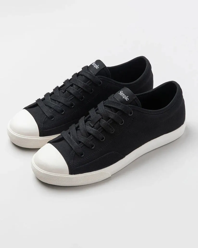 Womens S1 Low Canvas Shoes in Black