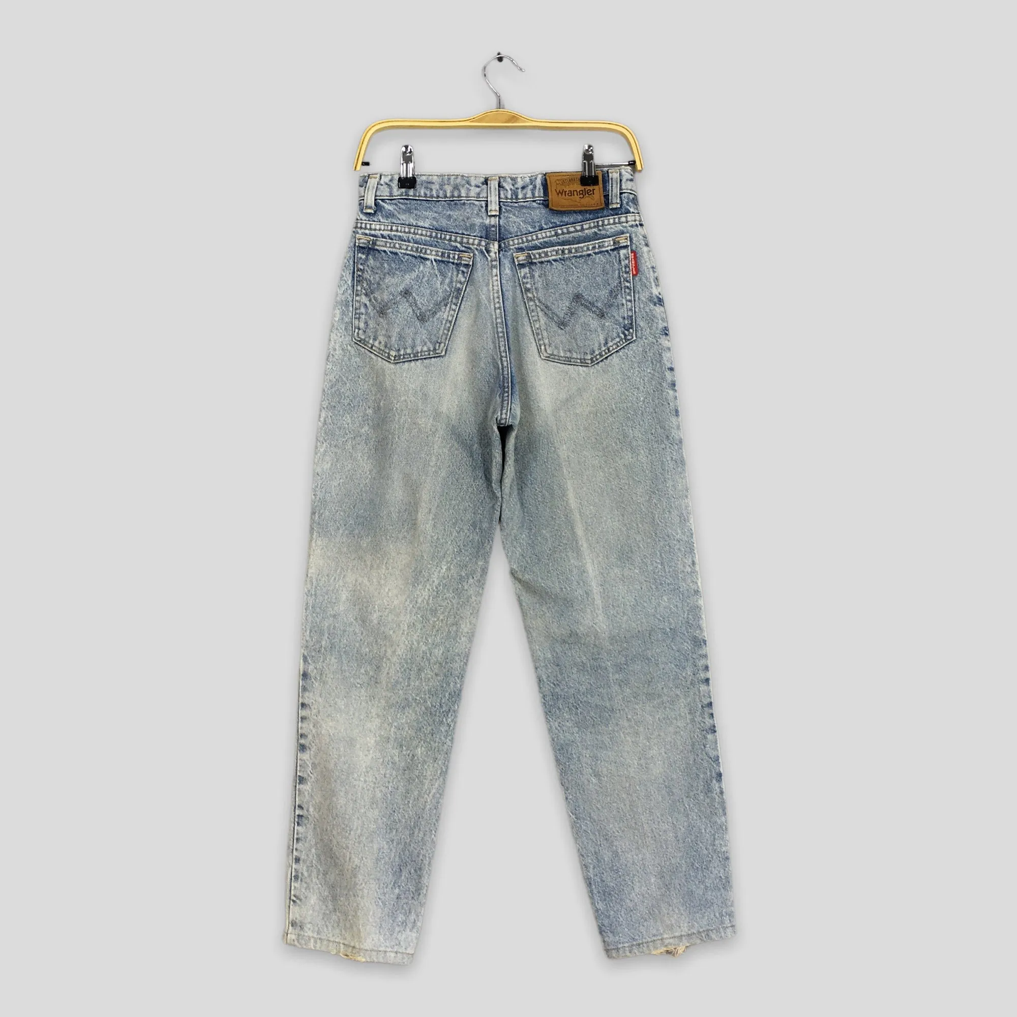 Wrangler Usa Acid Wash Blue Jeans Size 27x28
