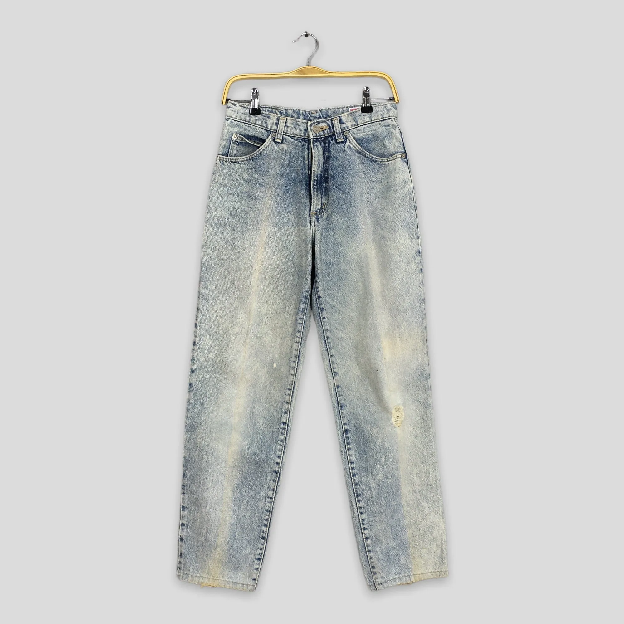 Wrangler Usa Acid Wash Blue Jeans Size 27x28