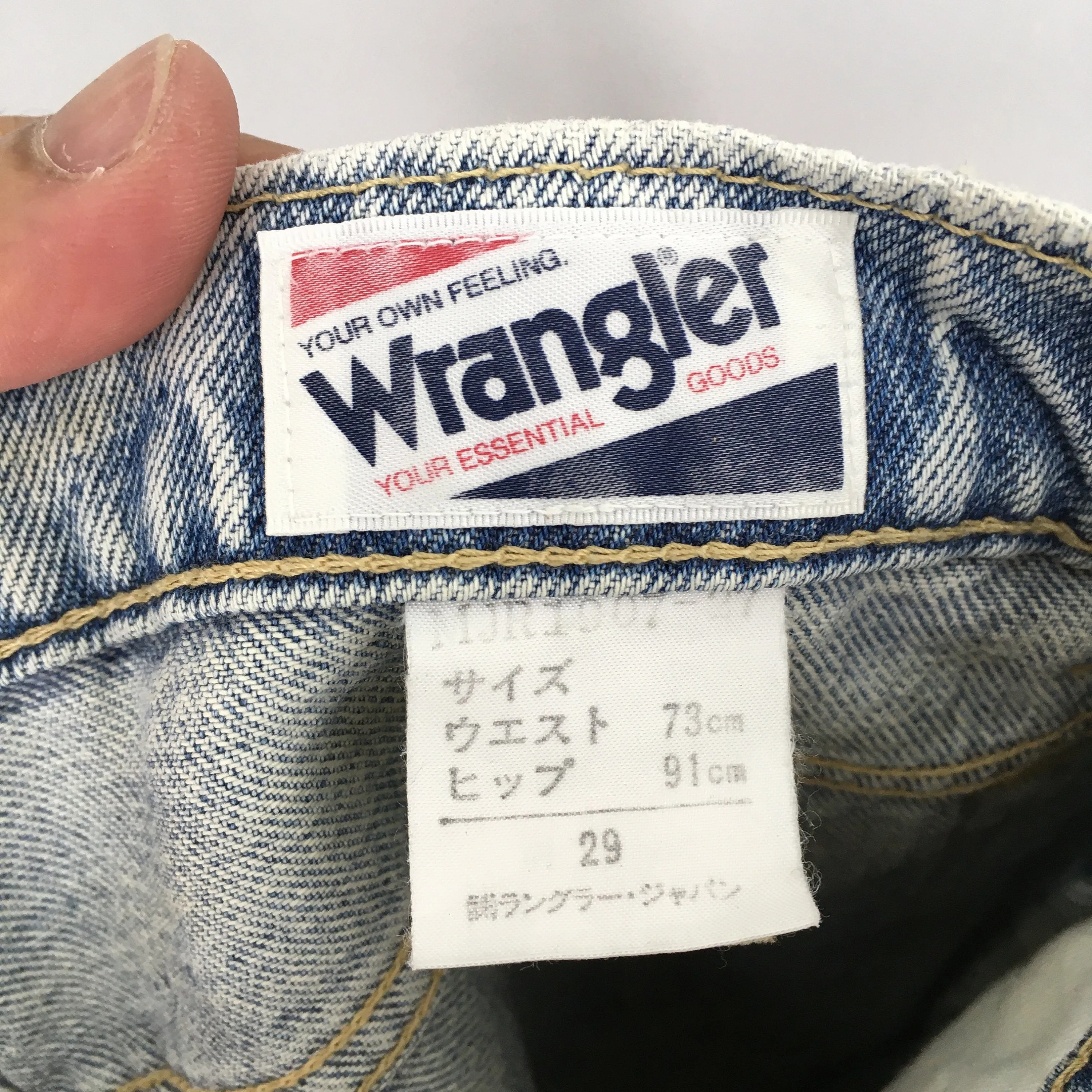 Wrangler Usa Acid Wash Blue Jeans Size 27x28
