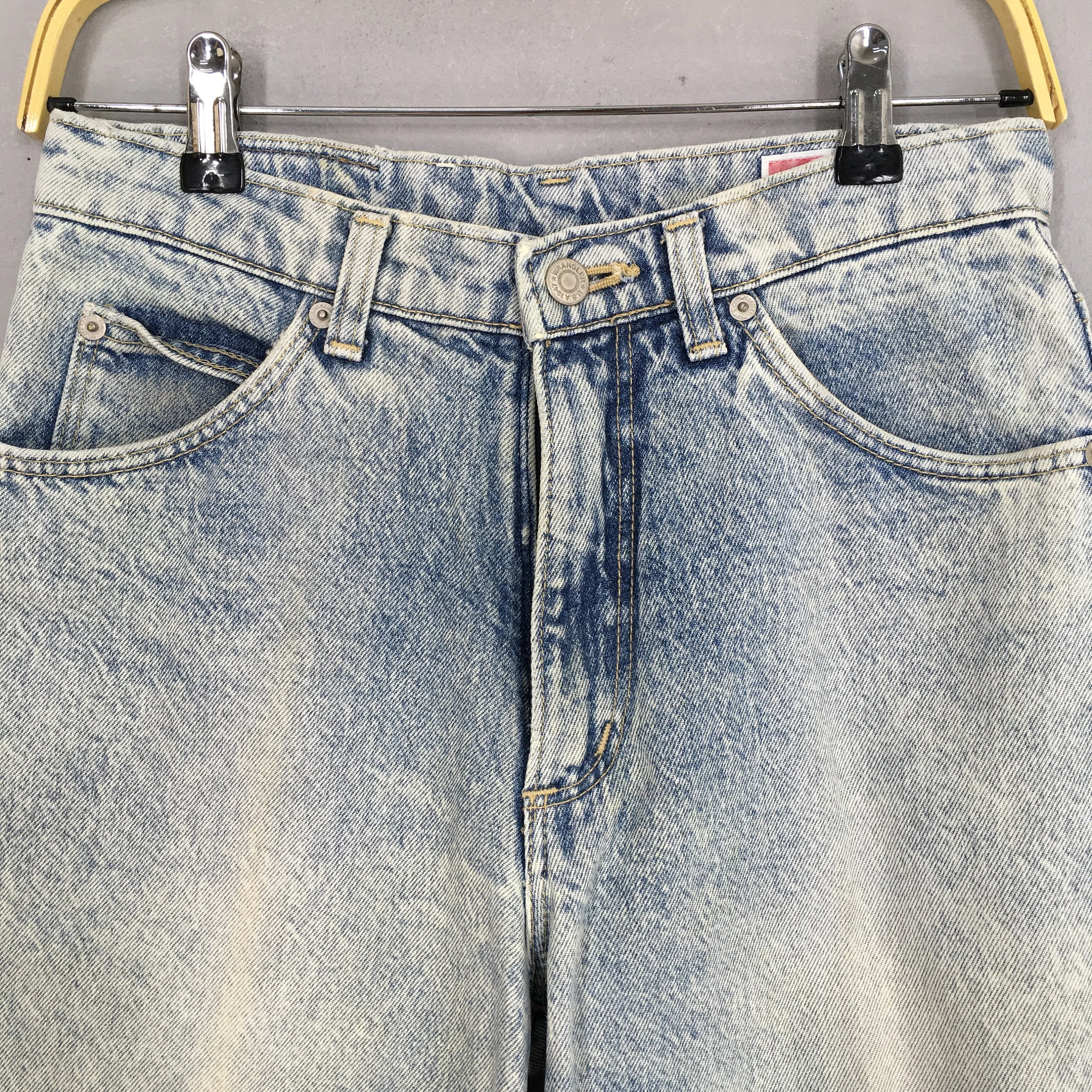 Wrangler Usa Acid Wash Blue Jeans Size 27x28